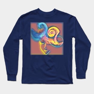 The girl in the "Two Waves" hat Long Sleeve T-Shirt